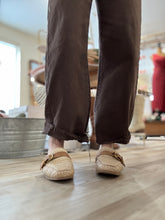 Load image into Gallery viewer, espresso high waist barrel pants