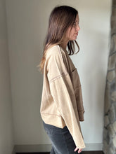 Load image into Gallery viewer, mocha mineral washed top