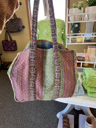 large kantha tote