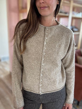 Load image into Gallery viewer, khaki button down cardigan