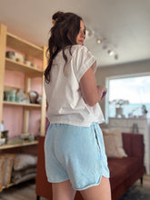 Load image into Gallery viewer, aqua soft vintage shorts