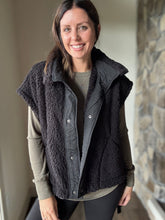 Load image into Gallery viewer, scout it out black teddy vest