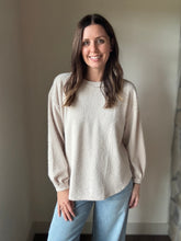 Load image into Gallery viewer, stone fuzzy long sleeve top