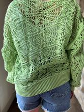 Load image into Gallery viewer, kiwi open weave sweater