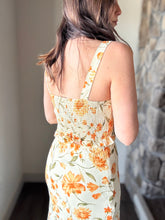 Load image into Gallery viewer, yellow floral corset top