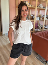 Load image into Gallery viewer, black soft vintage shorts