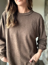 Load image into Gallery viewer, brown fuzzy long sleeve top