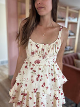 Load image into Gallery viewer, poppy floral tiered dress