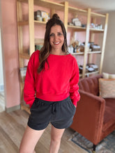 Load image into Gallery viewer, black soft vintage shorts