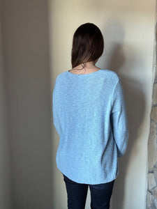 sky classic cotton scoop sweater