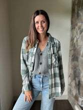 Load image into Gallery viewer, forest mineral wash button vest