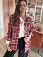 Load image into Gallery viewer, red plaid flannel shirt