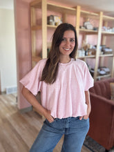 Load image into Gallery viewer, pink petal soft bubble top