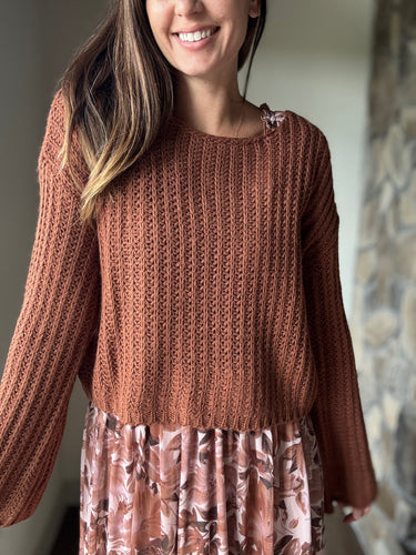 rust capsule sweater