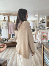 Load image into Gallery viewer, taupe lightweight oversized textured sweater