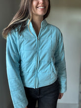 Load image into Gallery viewer, turquoise soft quilted jacket