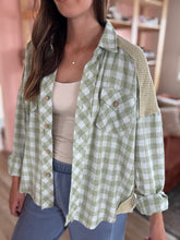 Load image into Gallery viewer, seaside gingham button down