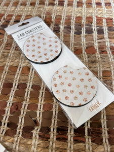 neoprene car coasters | 5 styles
