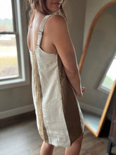 Load image into Gallery viewer, olive+oat colorblock dress