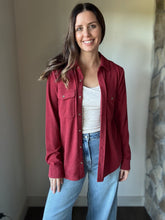 Load image into Gallery viewer, ultra soft crimson flannel