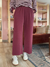 Load image into Gallery viewer, vintage wine ribbed pants