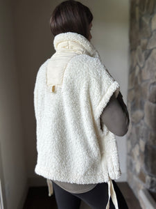 scout it out cream teddy vest