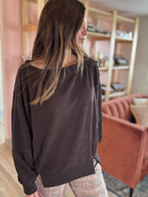 Load image into Gallery viewer, no sunday scaries espresso oversized pullover