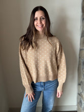 Load image into Gallery viewer, khaki heart sweater