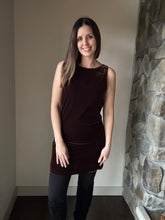 Load image into Gallery viewer, chocolate velvet reversible dress
