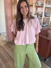 Load image into Gallery viewer, pink petal soft bubble top