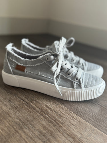 blowfish grey lace-up sneakers