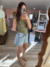 Load image into Gallery viewer, hidden light a-line denim shorts