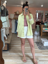 Load image into Gallery viewer, lime knit shirt jacket