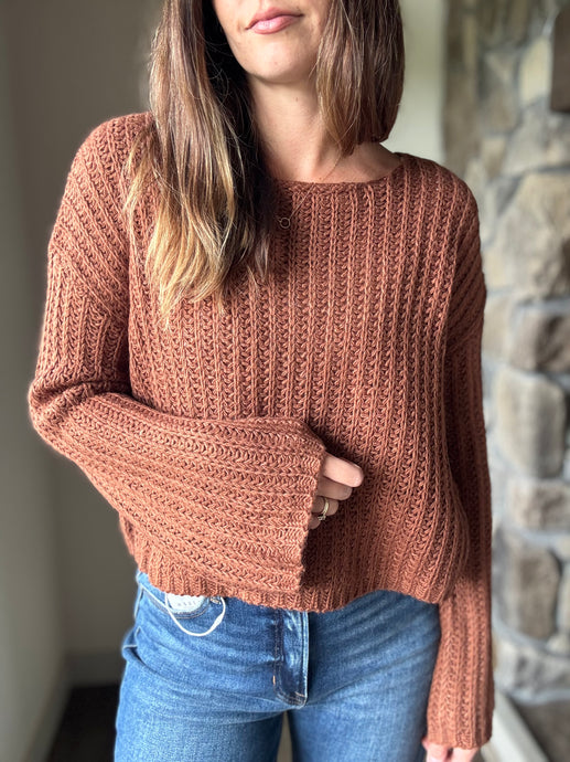 rust capsule sweater