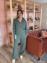 Load image into Gallery viewer, pine luxe ribbed wide leg pants