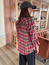 Load image into Gallery viewer, red plaid flannel shirt