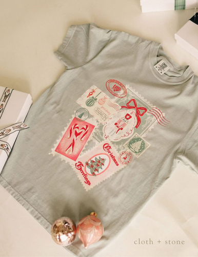 christmas postcard tee