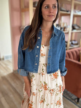 Load image into Gallery viewer, 90s cropped denim shirt
