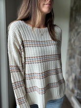 Load image into Gallery viewer, oversized boyfriend stripe sweater