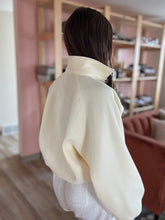 Load image into Gallery viewer, piper butter yellow snap collared sweatshirt