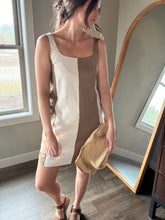 Load image into Gallery viewer, olive+oat colorblock dress