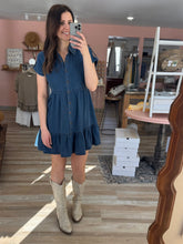 Load image into Gallery viewer, dark chambray tiered dress | S-3XL
