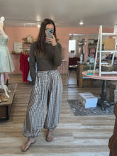 Load image into Gallery viewer, portia mocha dot harem pant