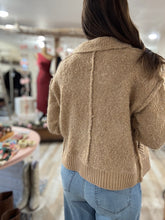 Load image into Gallery viewer, honey zip sweater cardigan