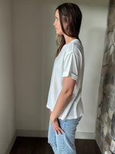 Load image into Gallery viewer, ivory waffle tee
