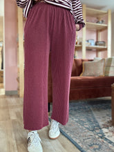 Load image into Gallery viewer, vintage wine ribbed pants
