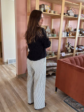 Load image into Gallery viewer, annette black open knit sweater