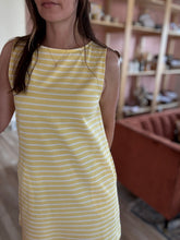 Load image into Gallery viewer, banana stripe sleeveless dress