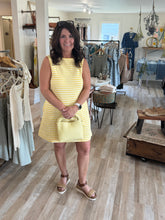 Load image into Gallery viewer, banana stripe sleeveless dress