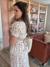 Load image into Gallery viewer, rosita floral swiss dot maxi dress